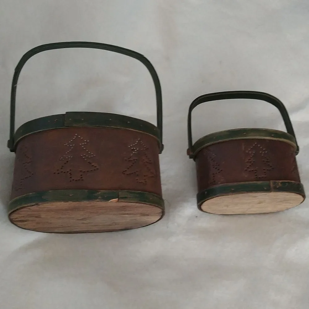 Christmas Tree Bundle of 2 Small Baskets